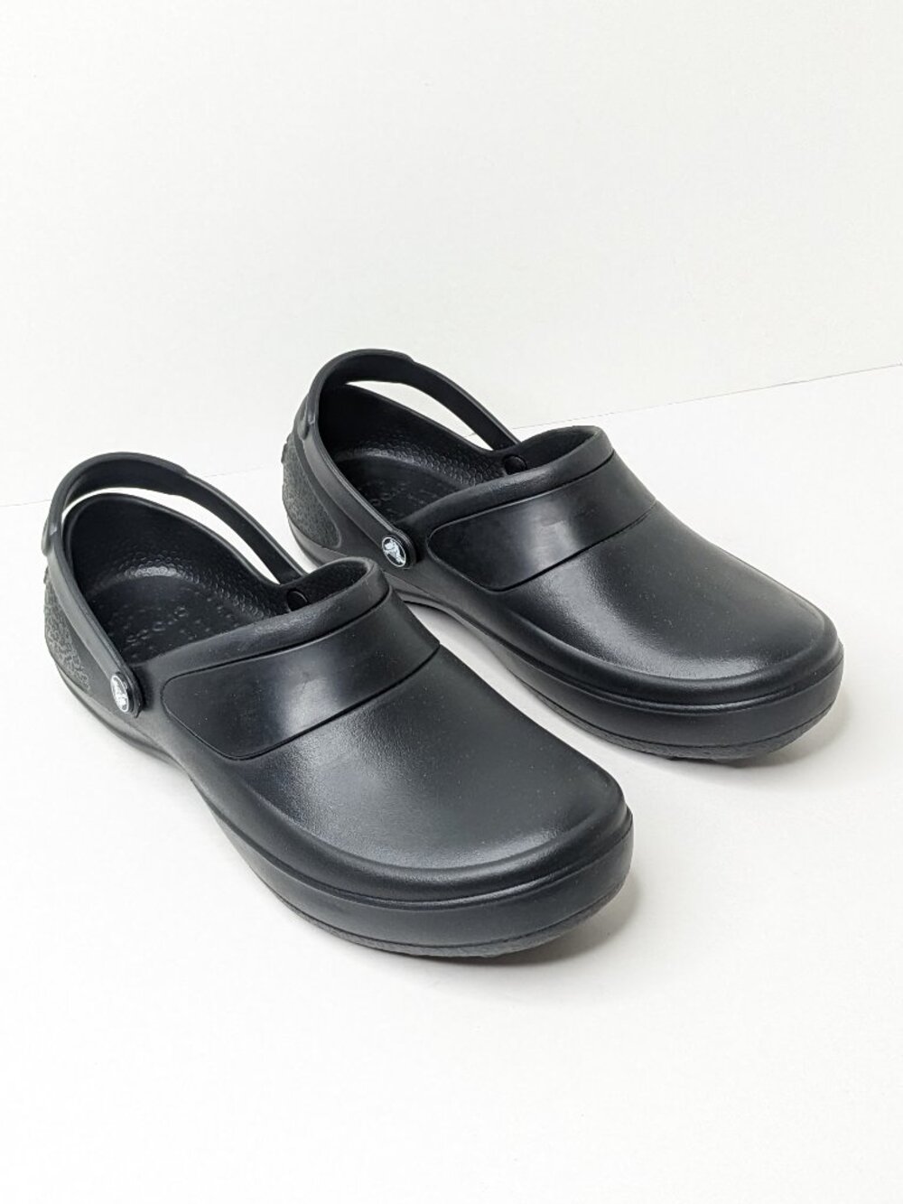 Crocs Mercy Slip Resistant Work Clogs Black Women's 9